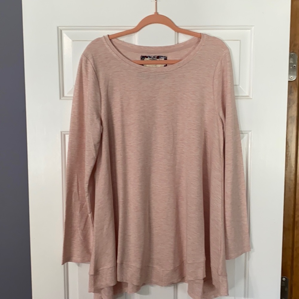 CUPIO long sleeve pink shirt